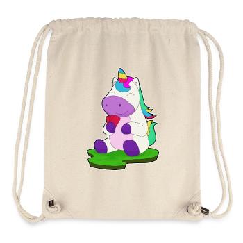 Jeu de cartes de poker Unicorn Poker - Sac à cordon recyclé Stanley/Stella - blanc naturel - Devant