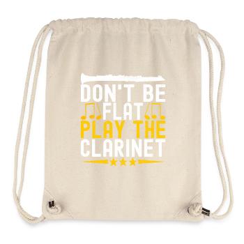 Clarinette Instrument à vent Clarinet - Sac à cordon recyclé Stanley/Stella - blanc naturel - Devant
