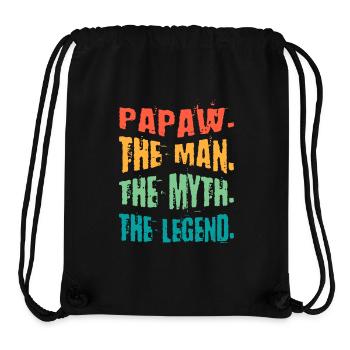 Papa Vater Opa Geschenkidee Papaw Spruch Humor - Stanley/Stella recycelter Gym Bag - Schwarz - Vorne