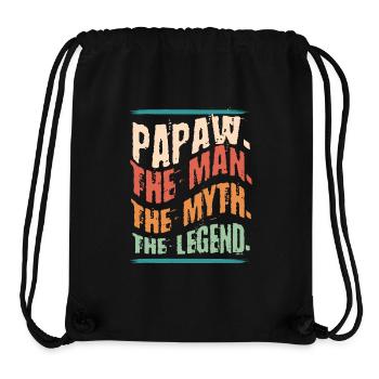 Papa Vater Opa Geschenkidee Papaw Spruch Humor - Stanley/Stella recycelter Gym Bag - Schwarz - Vorne