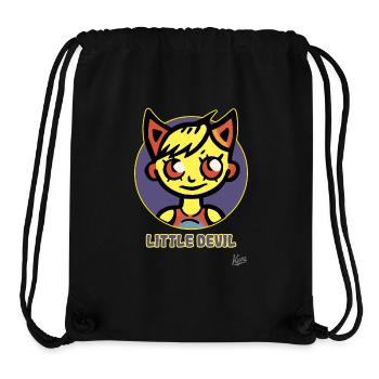 Petit diable ou petite diablesse - Sac à cordon recyclé Stanley/Stella - noir - Devant