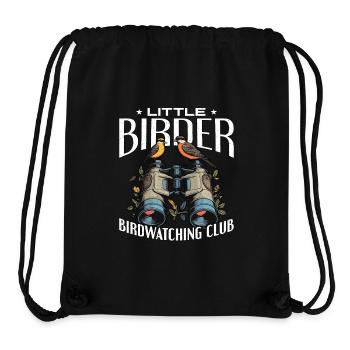 Birdwatching Little Birder Birdwatching Birding - Stanley/Stella Recycled Gym Bag - black - Front