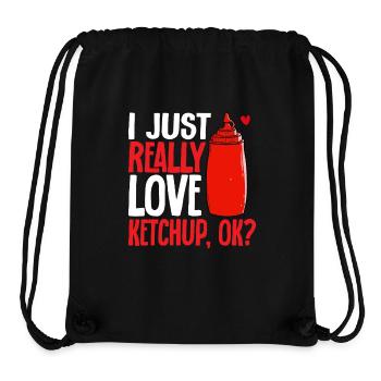 Ketchup Ketchup à la tomate - Sac à cordon recyclé Stanley/Stella - noir - Devant
