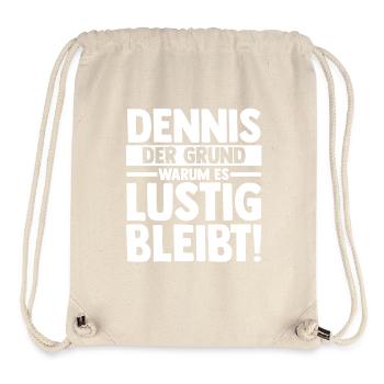 First name Dennis - Stanley/Stella Recycled Gym Bag - natural - Front