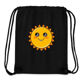 Univers du système solaire - Sac à cordon recyclé Stanley/Stella - noir - Devant