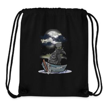 Krähe Rabe Raben Fährmann Halloween Boot mystisch - Stanley/Stella recycelter Gym Bag - Schwarz - Vorne