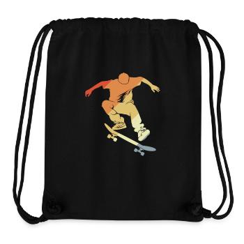 Vintage Skateboarding Grafik - Stanley/Stella recycelter Gym Bag - Schwarz - Vorne