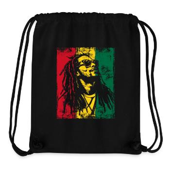 Rastaman Sunglasses Reggae Dreadlocks Ghana - Stanley/Stella Recycled Gym Bag - black - Front