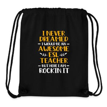 Englischlehrerin Englisch Lehrer - Stanley/Stella recycelter Gym Bag - Schwarz - Vorne