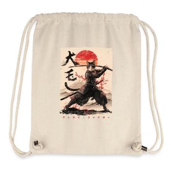 Samurai Cat Kawaii Japanese Ninja Cat - Stanley/Stella Recycled Gym Bag - natural - Front