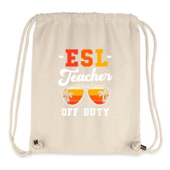 Englischlehrerin Englisch Lehrer - Stanley/Stella recycelter Gym Bag - Naturweiß - Vorne