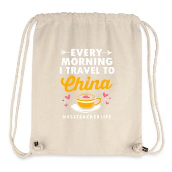 Englischlehrerin Englisch Lehrer - Stanley/Stella recycelter Gym Bag - Naturweiß - Vorne
