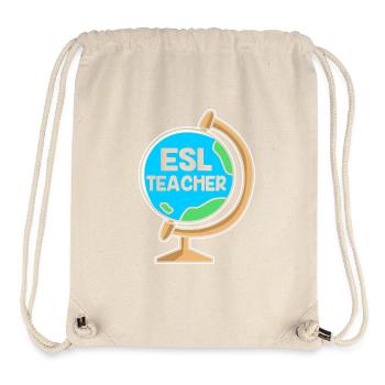 Englischlehrerin Englisch Lehrer - Stanley/Stella recycelter Gym Bag - Naturweiß - Vorne