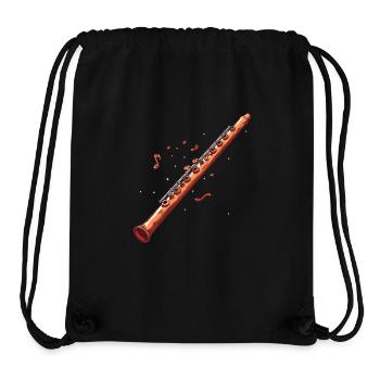 Flute Graphic - Stanley/Stella Recycled Gym Bag - black - Front