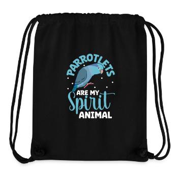 Favorite animal - Sparrow parrot - Stanley/Stella Recycled Gym Bag - black - Front