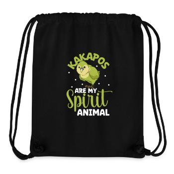 Favorite animal - Kakapo - Stanley/Stella Recycled Gym Bag - black - Front