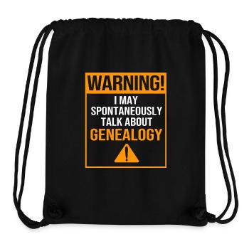Family tree genealogy - Stanley/Stella Recycled Gym Bag - black - Front