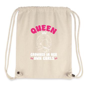 Lockiges Haar Afro Locken Natürliches Haar - Stanley/Stella recycelter Gym Bag - Naturweiß - Vorne