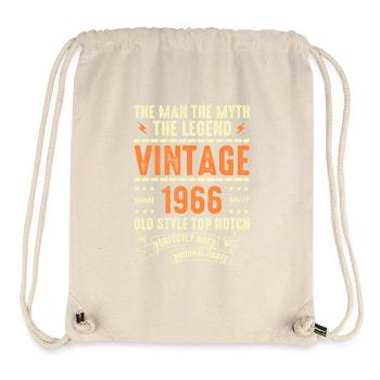 1966 Anniversary Gift Vintage 1966 Vintage 1966 - Stanley/Stella Recycled Gym Bag - natural - Front