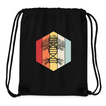 Family tree genealogy - Stanley/Stella Recycled Gym Bag - black - Front