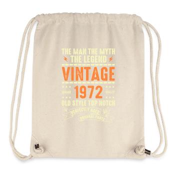 1972 Anniversary Gift Vintage 1972 Vintage 1972 - Stanley/Stella Recycled Gym Bag - natural - Front