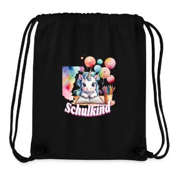 Schulkind Unicorn Buntballons - Stanley/Stella recycelter Gym Bag - Schwarz - Vorne