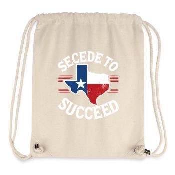 Abspaltung als Nachfolger von Texas Texit Texanische Staatsflagge - Stanley/Stella recycelter Gym Bag - Naturweiß - Vorne