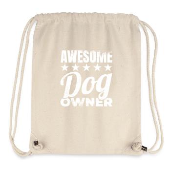Propriétaire de chien - Sac à cordon recyclé Stanley/Stella - blanc naturel - Devant