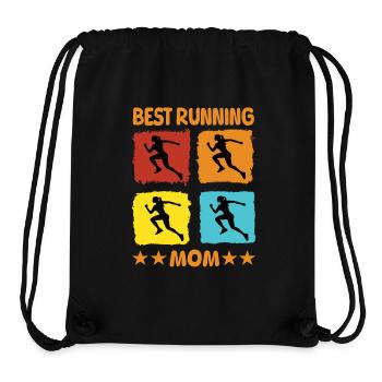 Best Running Mom - Stanley/Stella Recycled Gym Bag - black - Front