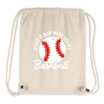 Baseball Baseballspieler - Stanley/Stella recycelter Gym Bag - Naturweiß - Vorne