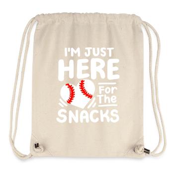 Baseball Baseballspieler - Stanley/Stella recycelter Gym Bag - Naturweiß - Vorne