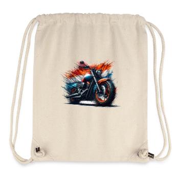 Holländische Farben Motorradhemden, Motorrad - Stanley/Stella recycelter Gym Bag - Naturweiß - Vorne