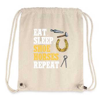 Farrier Horseshoe Horseshoeing - Stanley/Stella Recycled Gym Bag - natural - Front