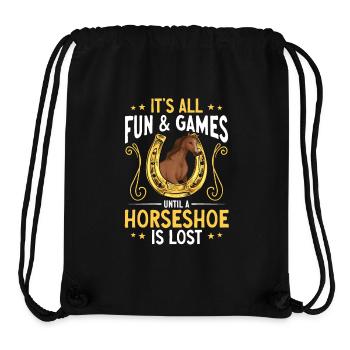 Farrier Horseshoe Horseshoeing - Stanley/Stella Recycled Gym Bag - black - Front