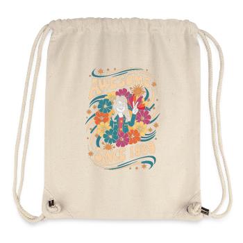 Vintage 1989 Hippie Anniversaire Rétro Fleurs - Sac à cordon recyclé Stanley/Stella - blanc naturel - Devant