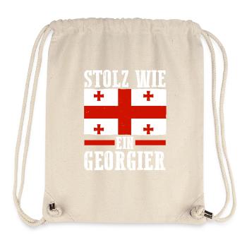 Géorgie géorgienne - Sac à cordon recyclé Stanley/Stella - blanc naturel - Devant
