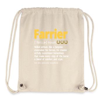 Farrier Horseshoe Horseshoeing - Stanley/Stella Recycled Gym Bag - natural - Front
