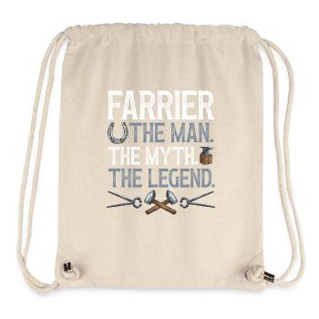 Farrier Horseshoe Horseshoeing - Stanley/Stella Recycled Gym Bag - natural - Front