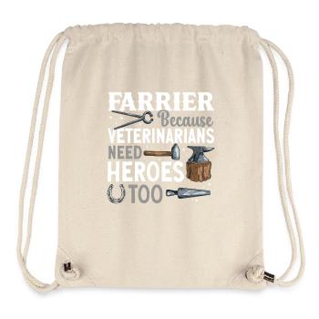 Farrier Horseshoe Horseshoeing - Stanley/Stella Recycled Gym Bag - natural - Front