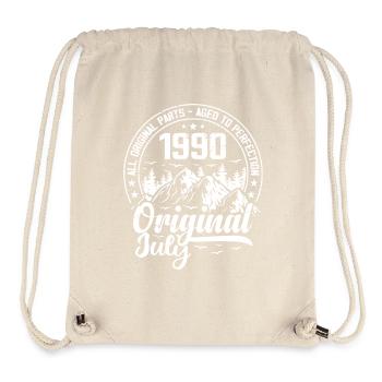 July 1990 Original:34 Year Old Birthday Gift - Stanley/Stella Recycled Gym Bag - natural - Front