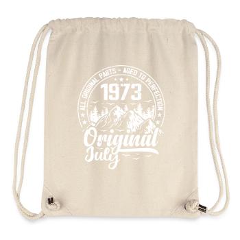Juli 1973 Original:51 Jahre altes Geburtstagsgeschenk - Stanley/Stella recycelter Gym Bag - Naturweiß - Vorne