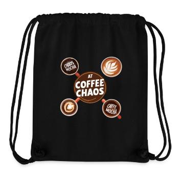 COFFEE CHAOS - Stanley/Stella Recycled Gym Bag - black - Front