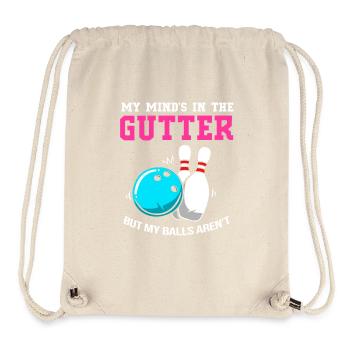 Bowlen Bowler Bowling Kegel Bowlingkugel - Stanley/Stella recycelter Gym Bag - Naturweiß - Vorne