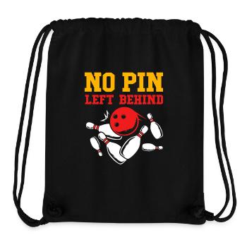Bowlen Bowler Bowling Kegel Bowlingkugel - Stanley/Stella recycelter Gym Bag - Schwarz - Vorne