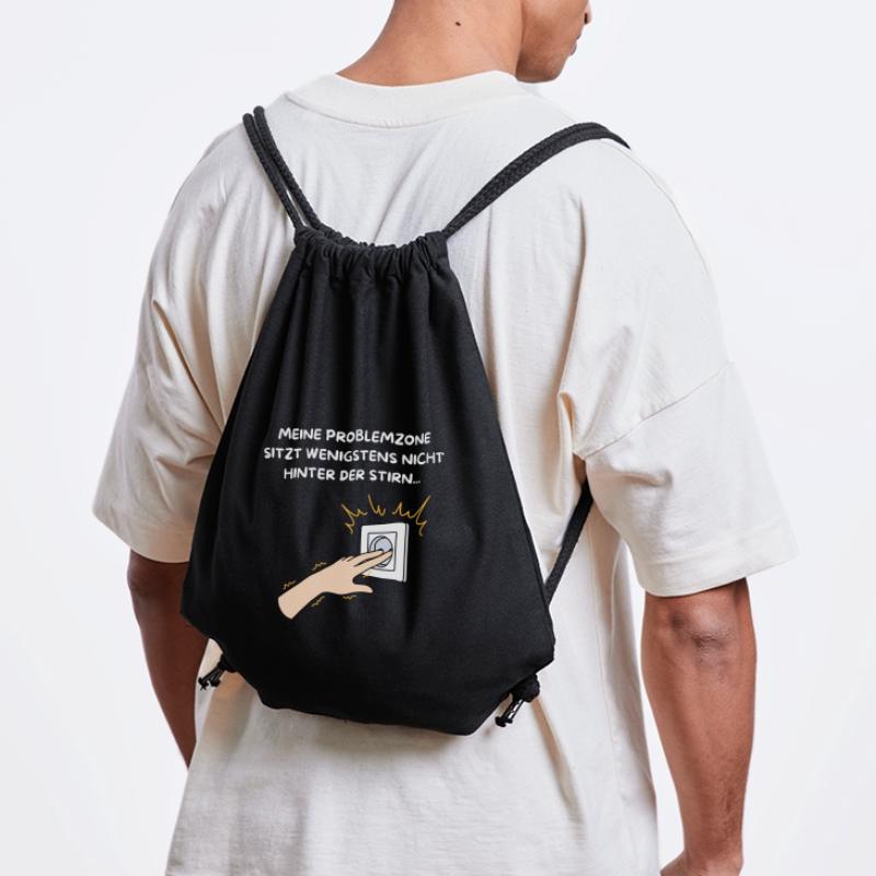 MEINE PROBLEMZONE SITZT WENIGSTENS NICHTWOANDERS. Stanley/Stella recycelter Gym Bag