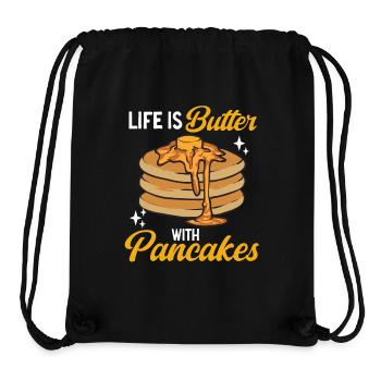 Pancake Frühstück Pfannkuchen - Stanley/Stella recycelter Gym Bag - Schwarz - Vorne