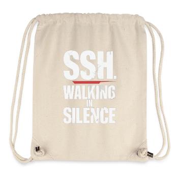 SSH. Walk in silence for inner peace - Stanley/Stella Recycled Gym Bag - natural - Front