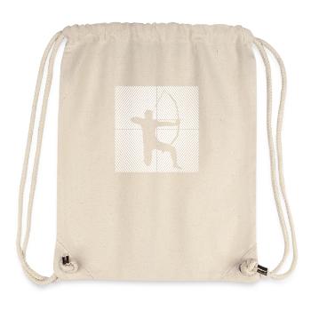 Archer Tir à l’arc Sport Vintage - Sac à cordon recyclé Stanley/Stella - blanc naturel - Devant