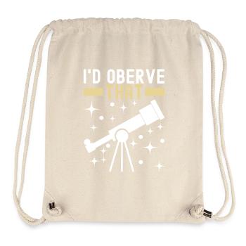 Astronom Astronomie - Stanley/Stella recycelter Gym Bag - Naturweiß - Vorne