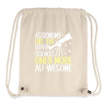 Astronom Astronomie - Stanley/Stella recycelter Gym Bag - Naturweiß - Vorne